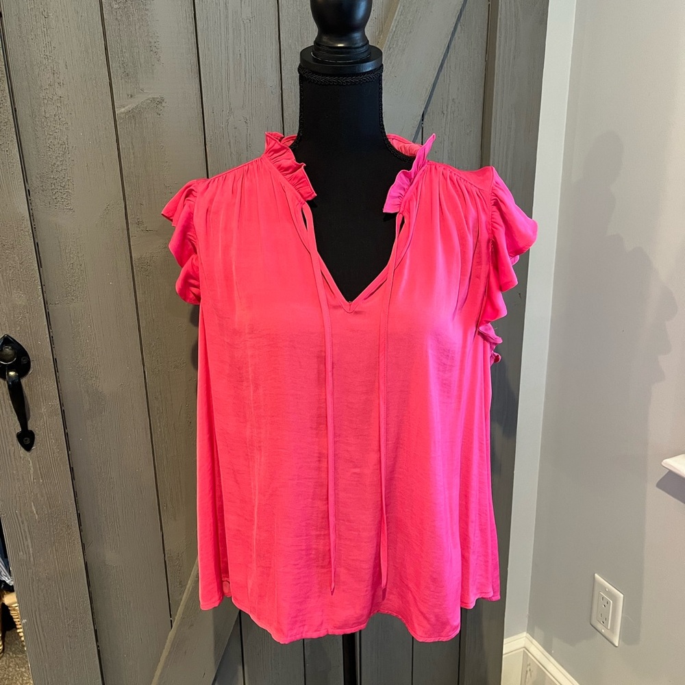 Bright pink top